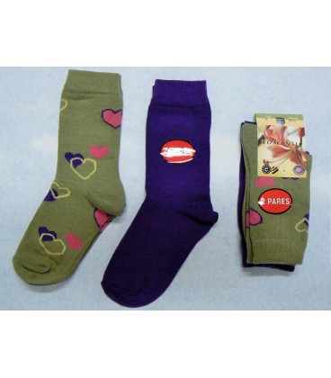 Pack calcetines Carlomagno Corazones 2 pares