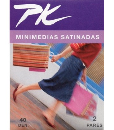Minimedias satinadas PK, 2 pares