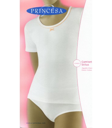 Camiseta Princesa manga corta clásica para niña
