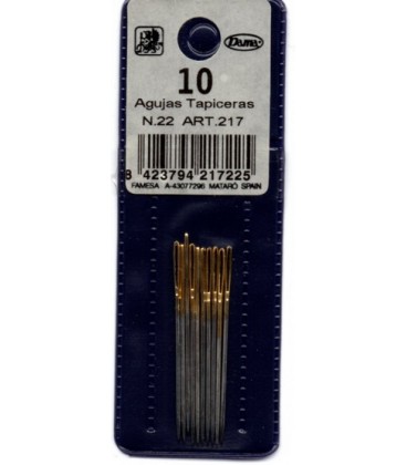 Agujas Tapiceras Dama blíster 10 unidades